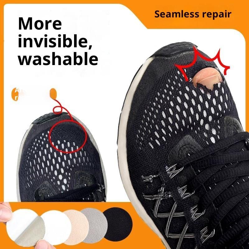 Sneaker Care - 接着剤不要の自己粘着靴穴修理パッチ防水耐水性修正用品メッシュランニングスニーカーカジュアルシューズ用