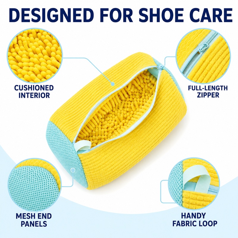 円筒形靴洗いバッグ、型崩れ防止スニーカープロテクター、ポリエ - Sneaker Care のレビューと価格